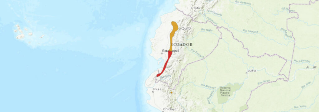 Aire de répartition du Bothrops osbornei