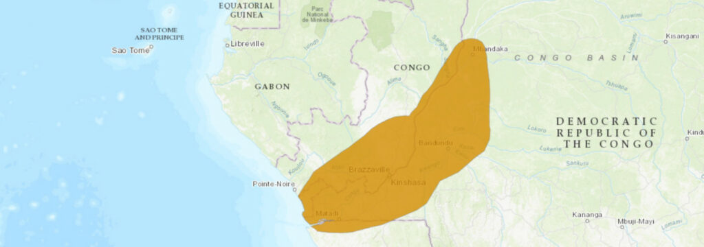 Aire de répartition du Naja christyi